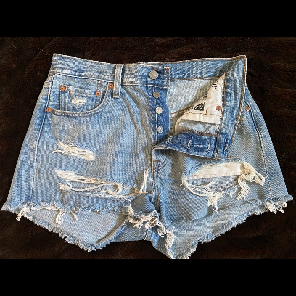 Levi’s 501 high rise shorts
